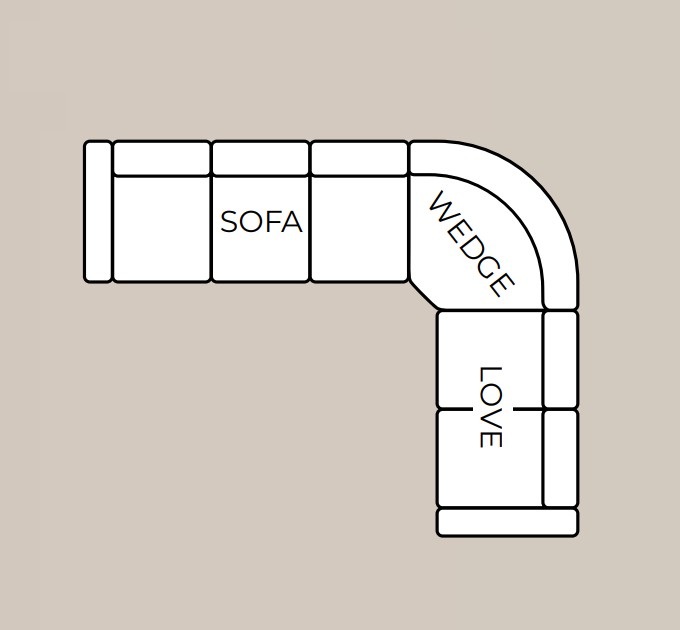 Armada Air Fabric/PU Convertible L-Shaped Sectional Sofa