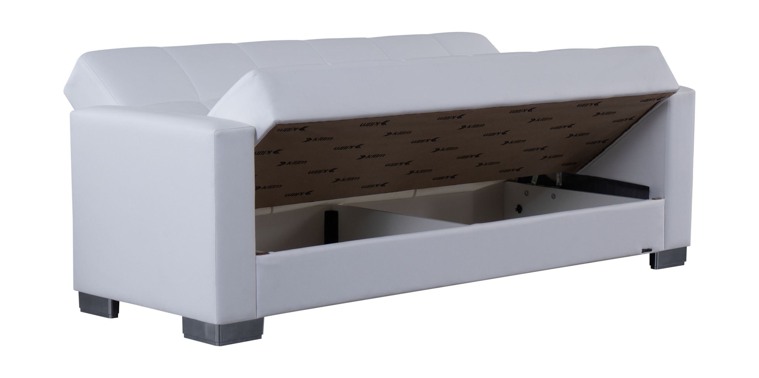 SM Armada Fabric/PU Sleeper Sofa with Storage