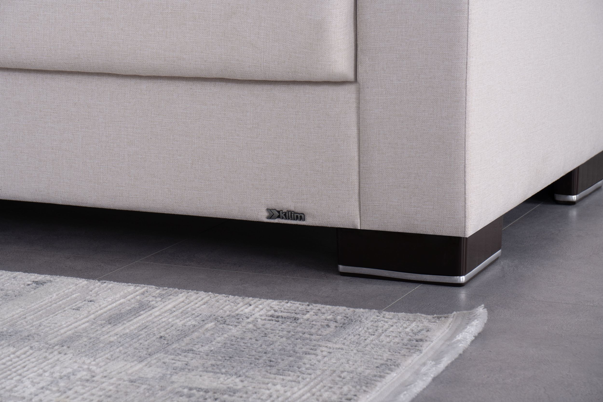 SM Armada Fabric/PU Sleeper Sofa with Storage