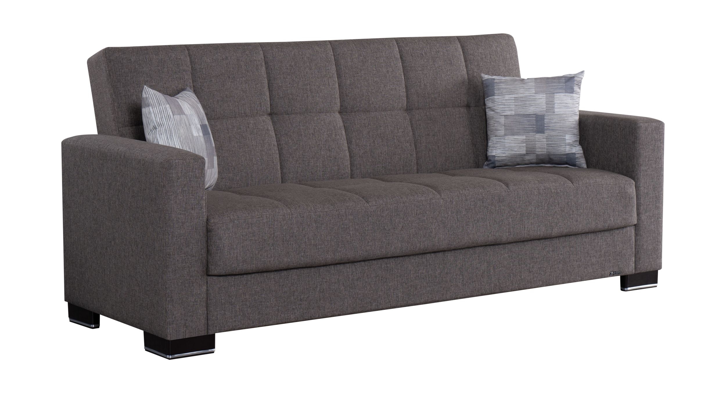 SM Armada Fabric/PU Sleeper Sofa with Storage