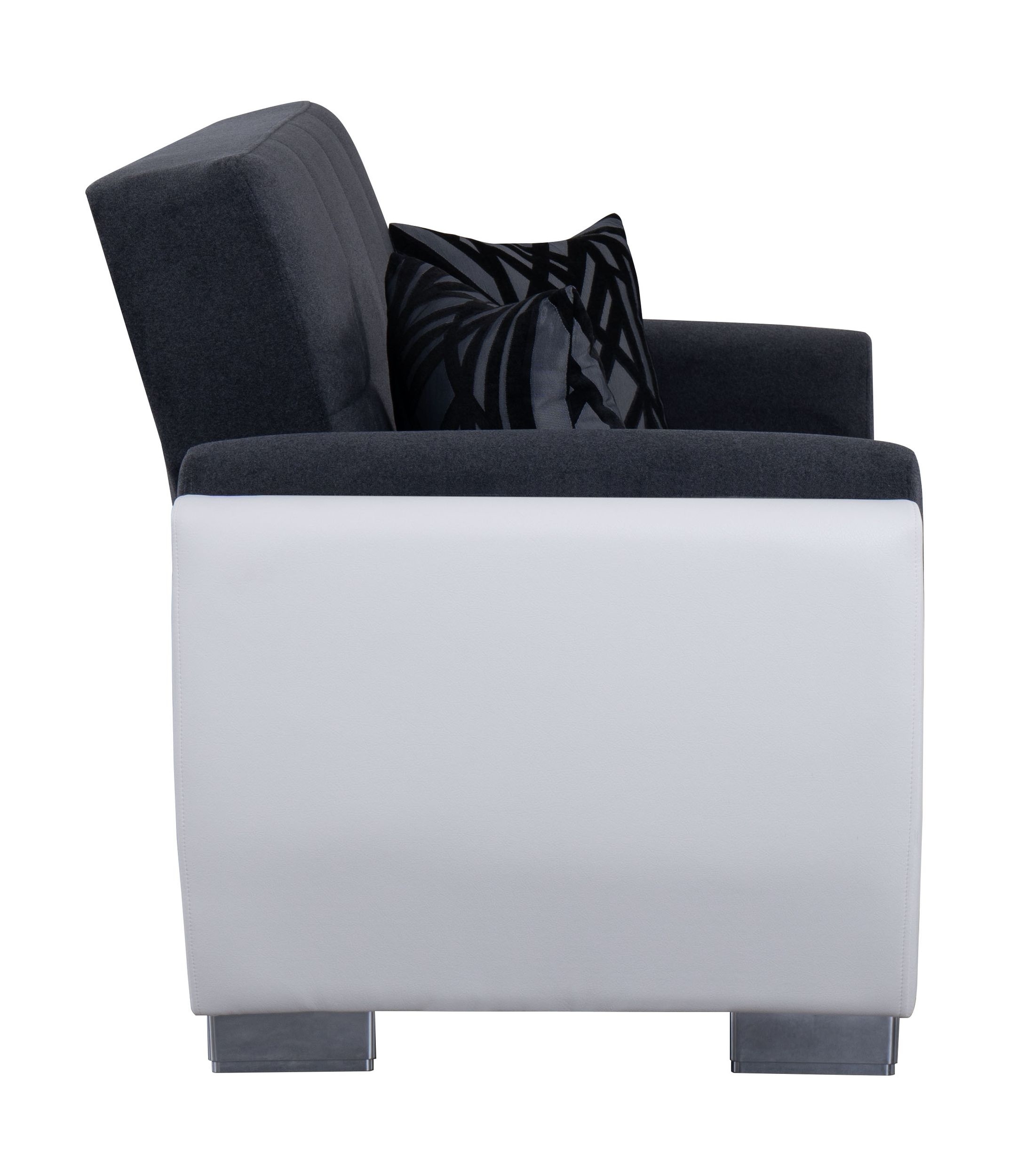 SM Armada Air Fabric/PU Sleeper Loveseat with Storage