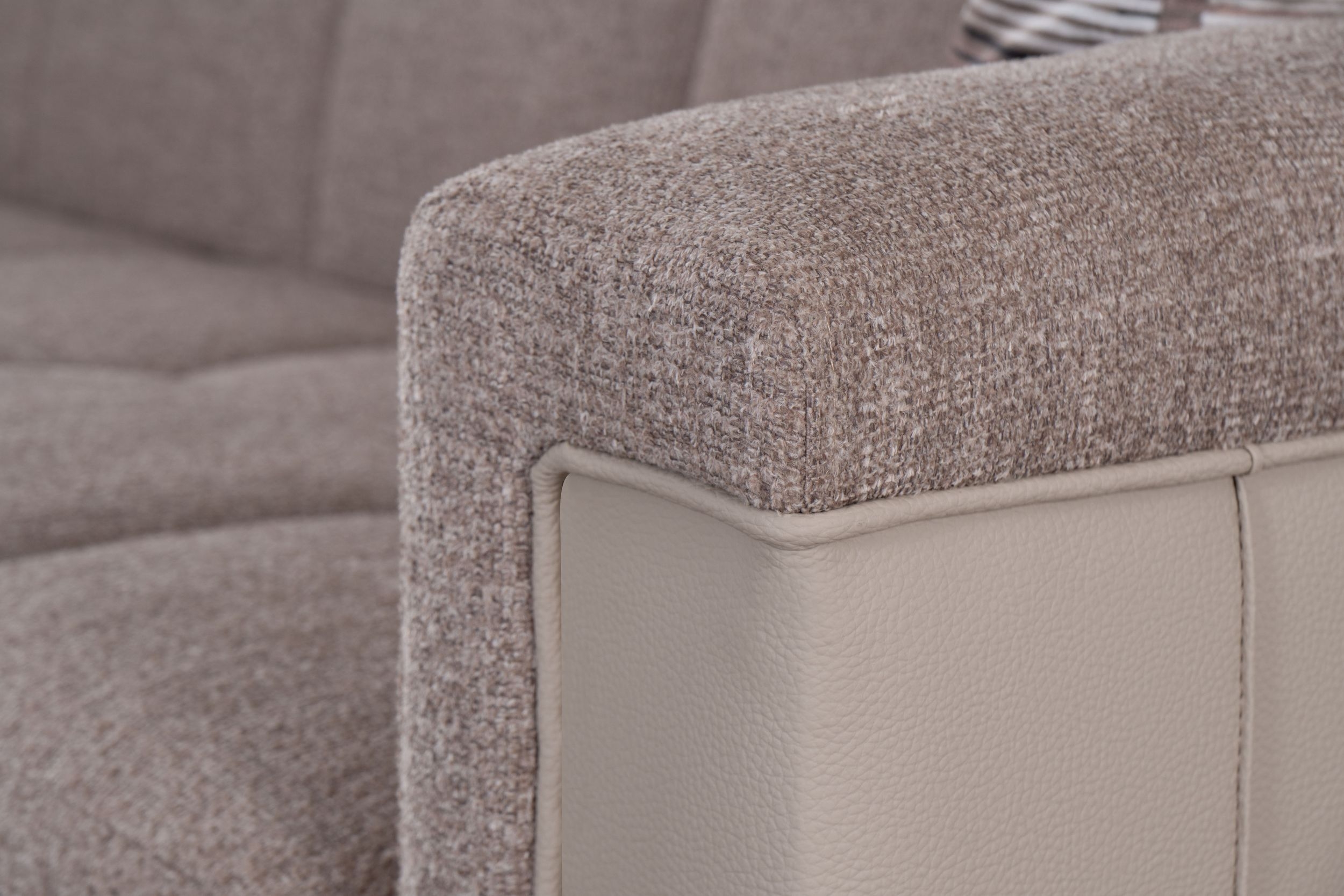 SM Armada Pro Fabric/PU Sleeper Loveseat with Storage