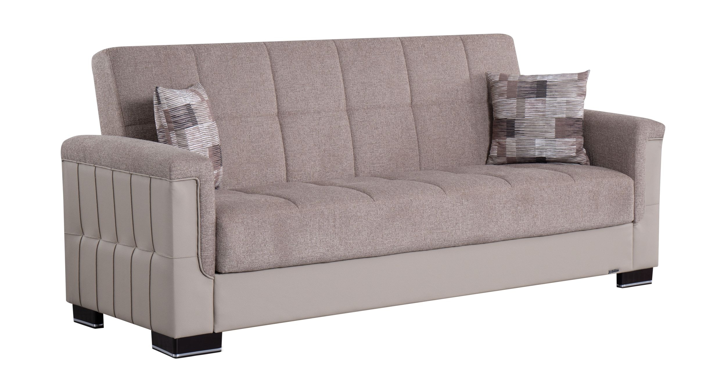SM Armada Pro Fabric/PU Sleeper Sofa with Storage