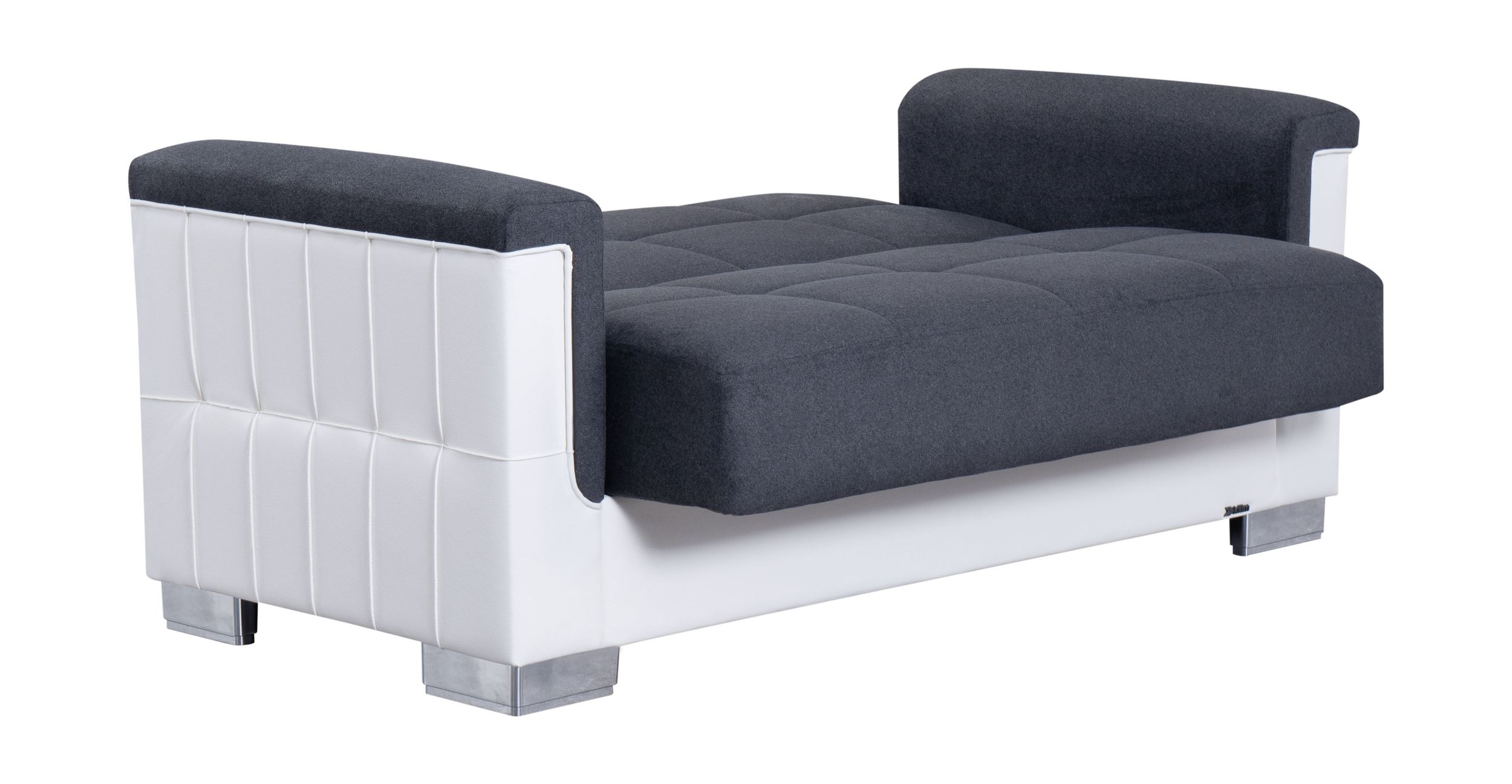SM Armada Pro Fabric/PU Sleeper Loveseat with Storage