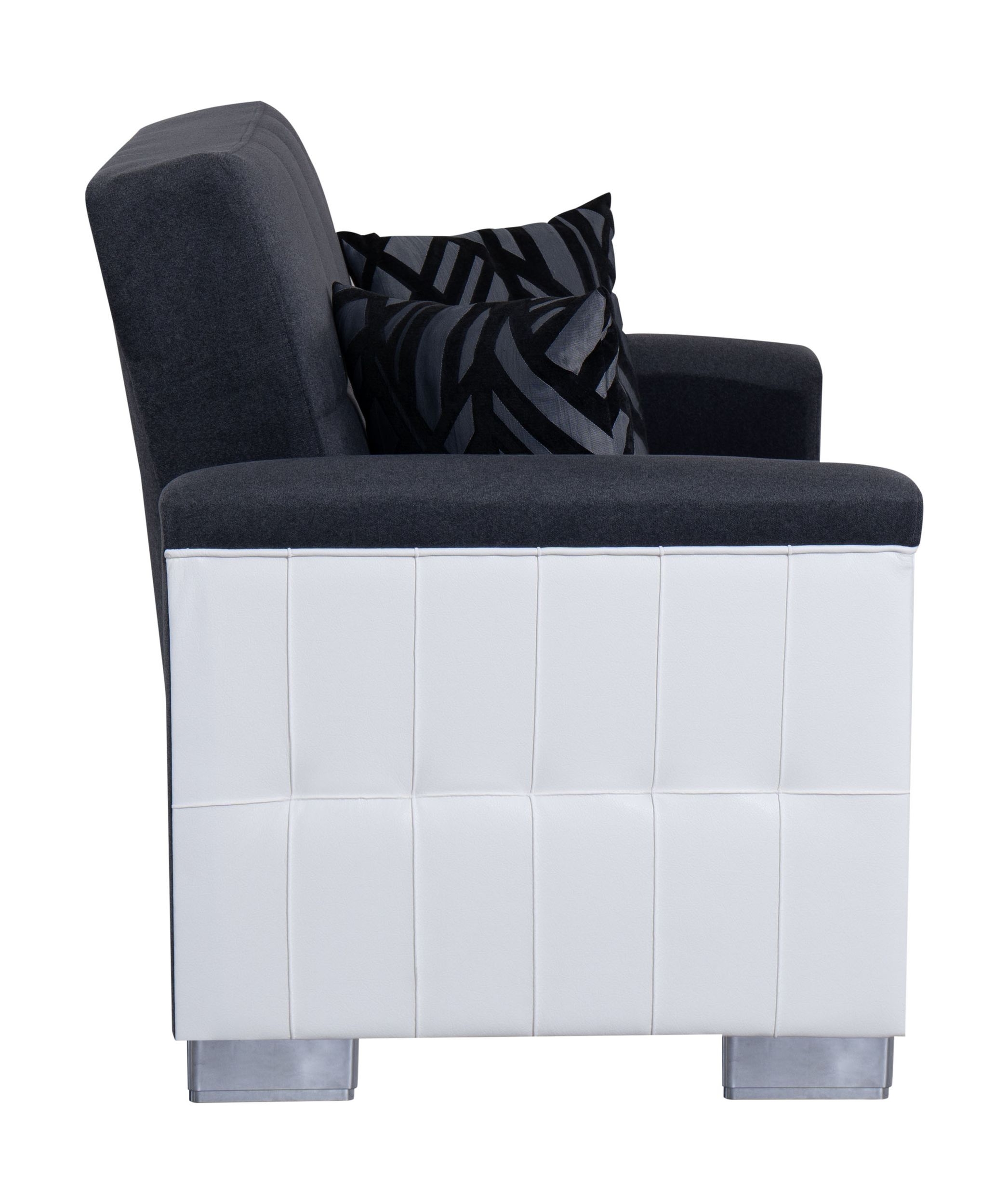 SM Armada Pro Fabric/PU Sleeper Loveseat with Storage