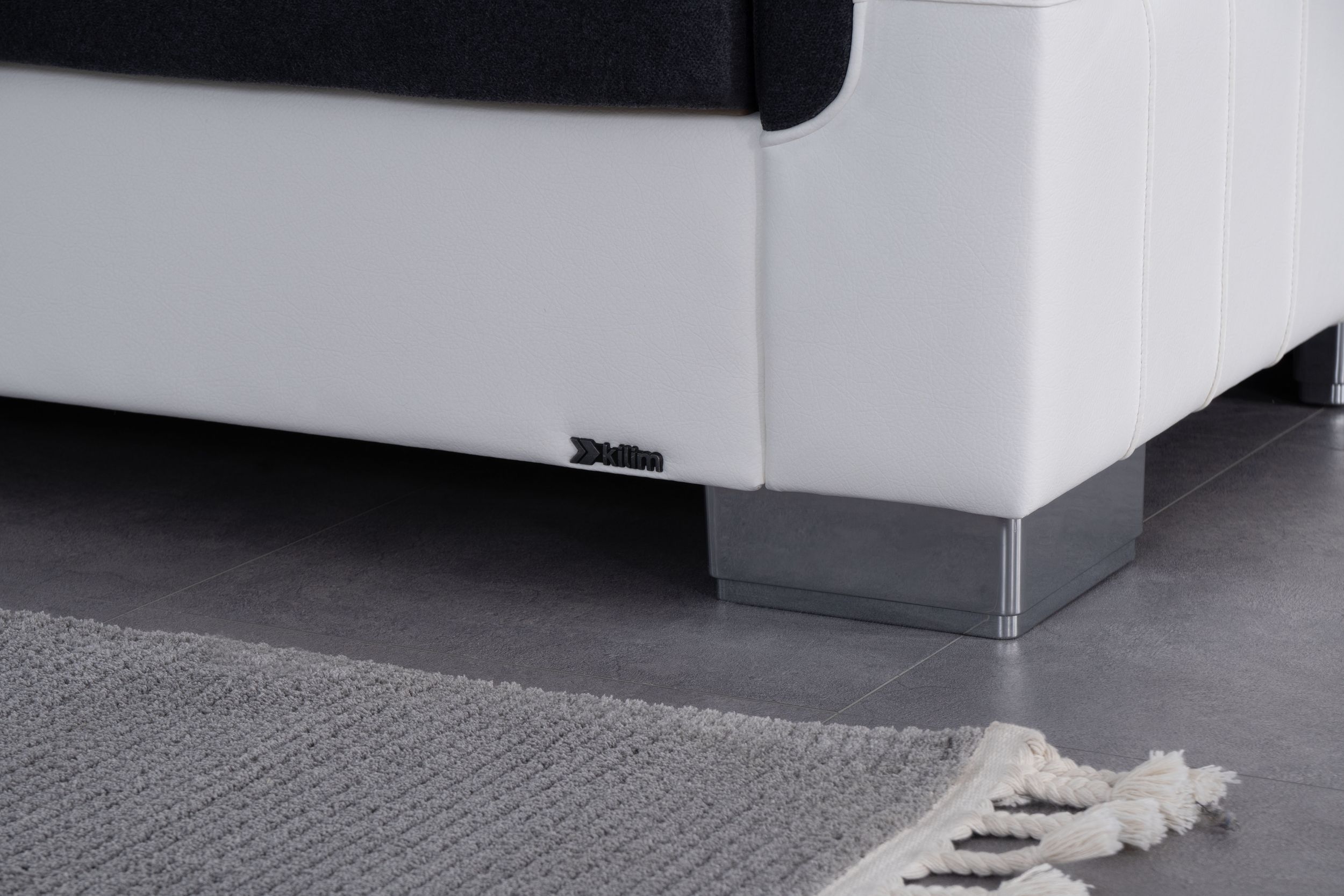 SM Armada Pro Fabric/PU Sleeper Loveseat with Storage
