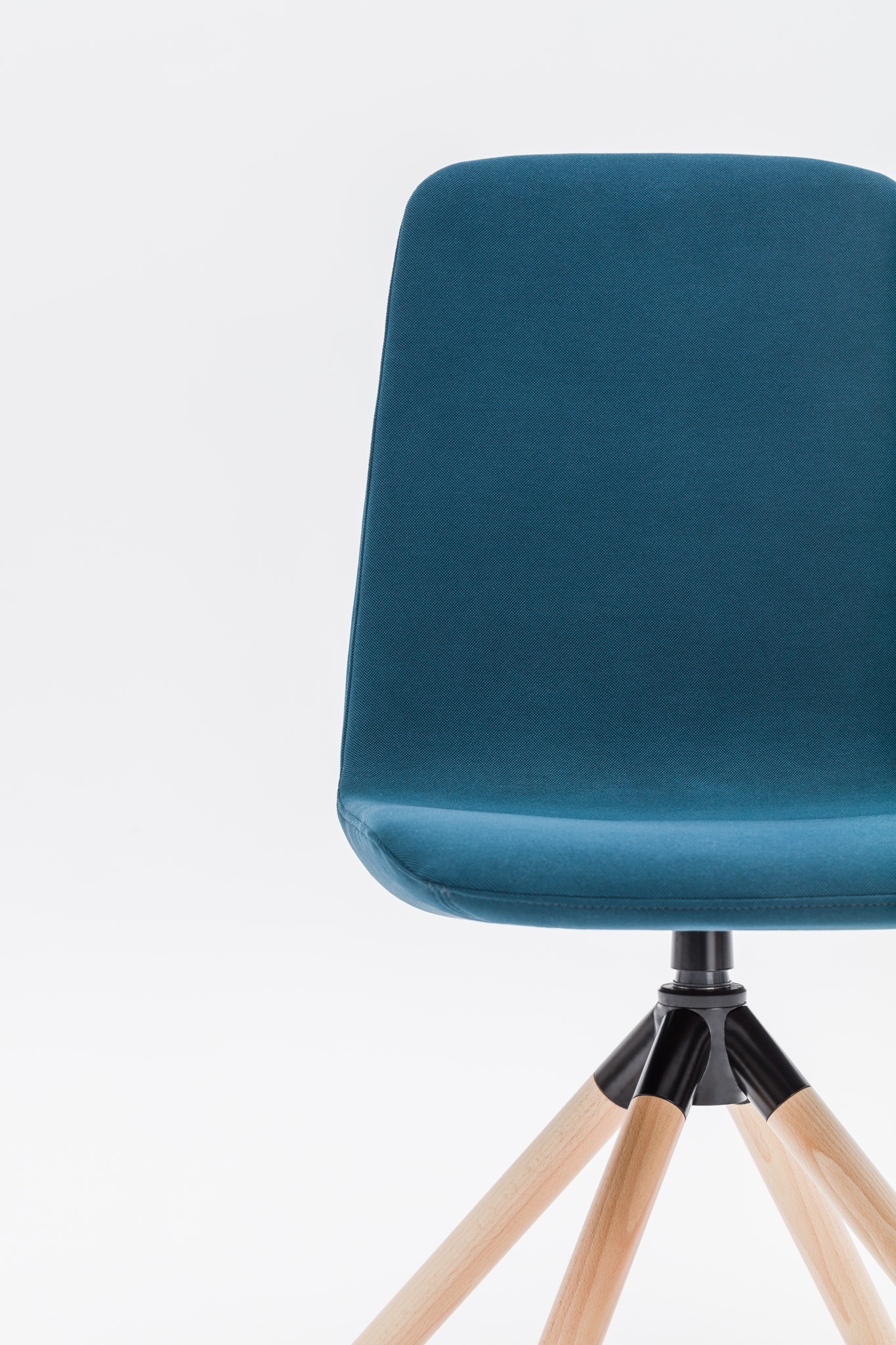 Ulti Fabric Office Conference Swivel Chair w/4-star Wooden Base
