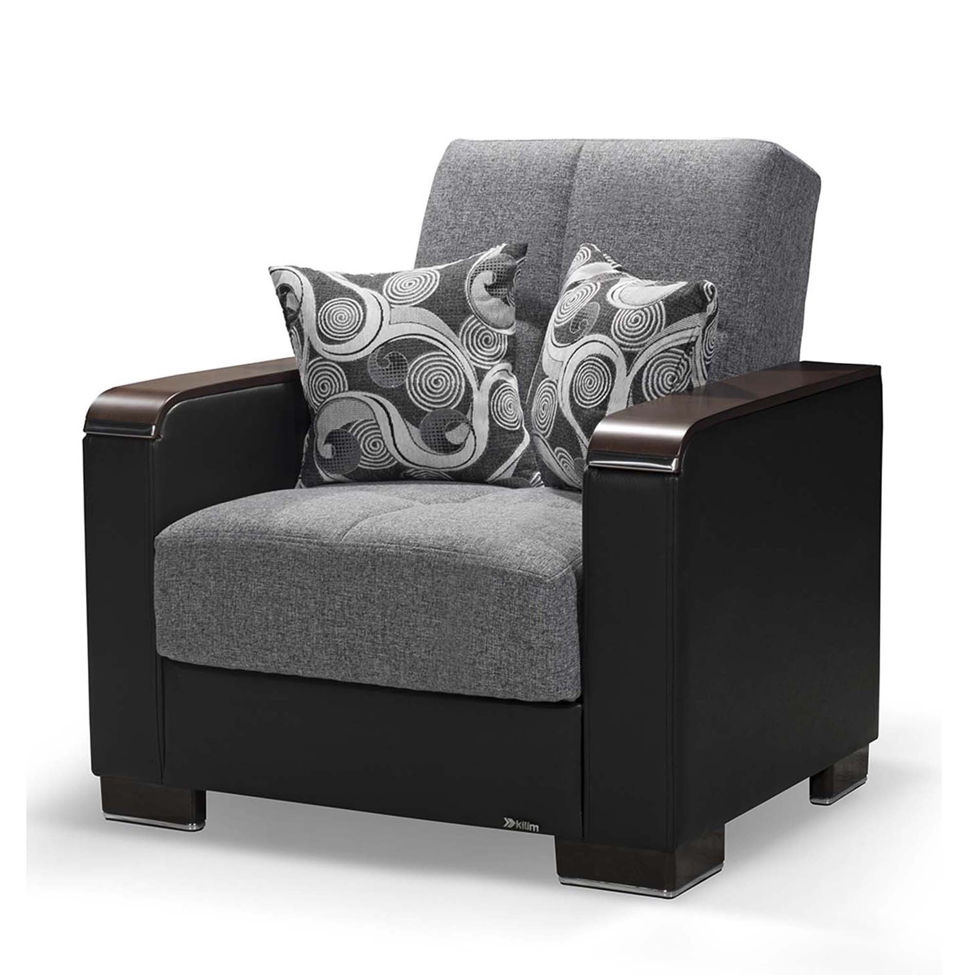 Armada X Fabric/PU Convertible Sleeping Arm Chair