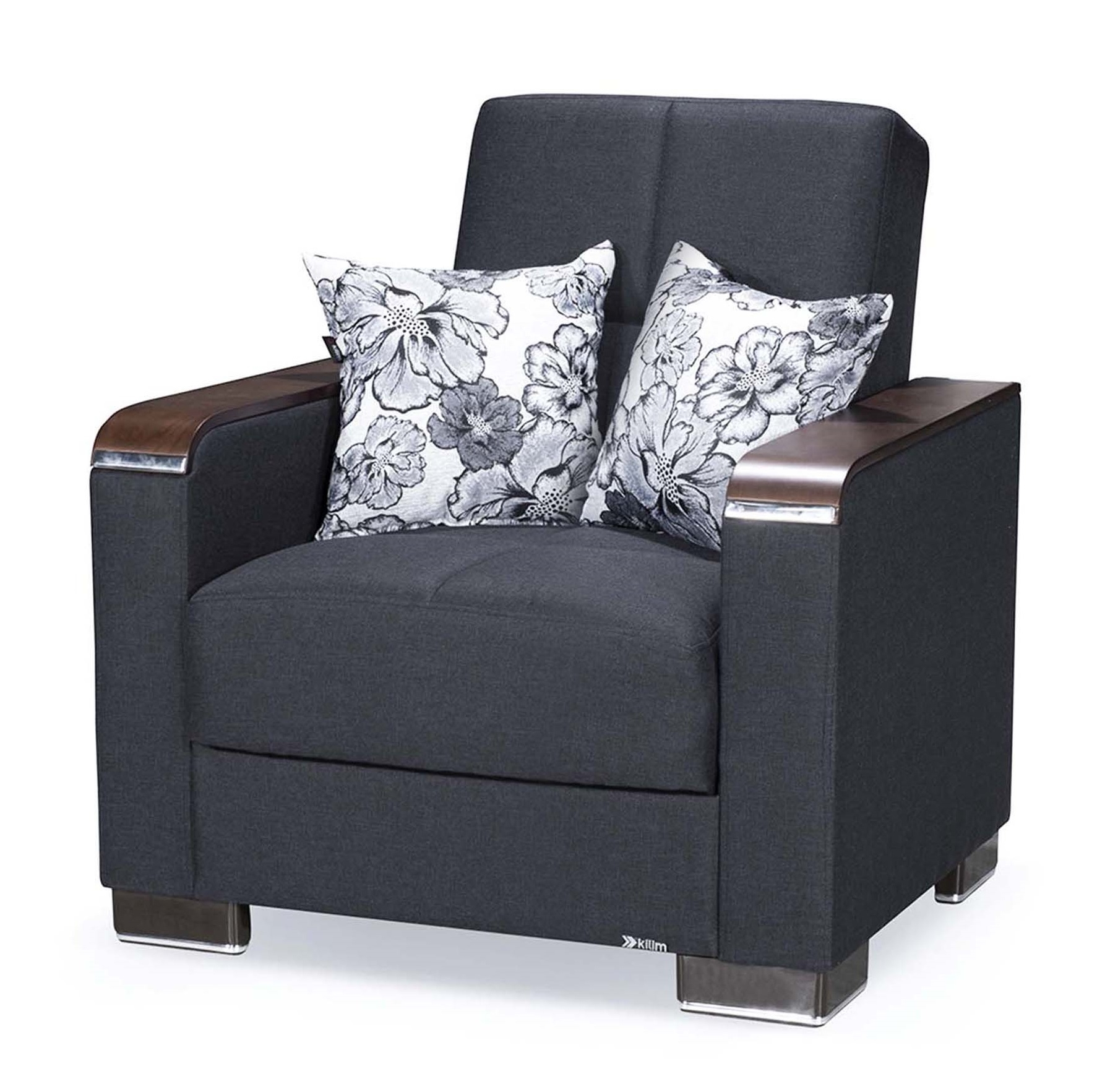 Armada X Fabric/PU Convertible Sleeping Arm Chair