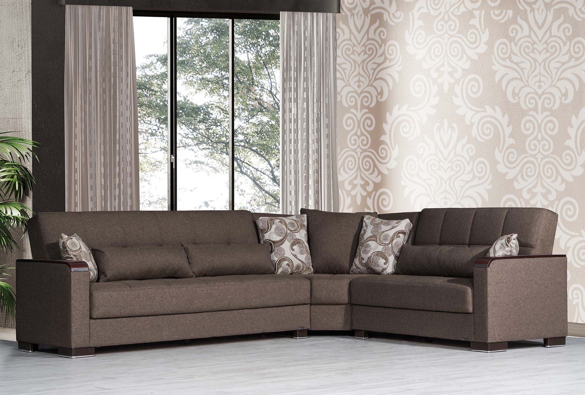 Armada X Fabric Convertible L-Shaped Sectional