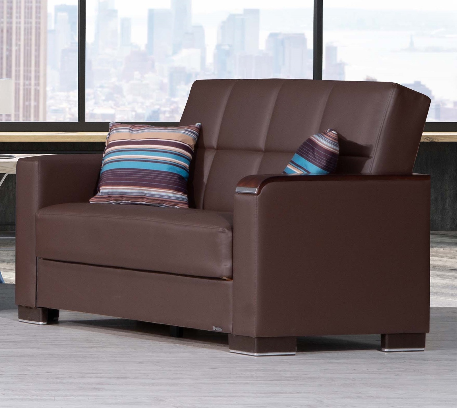 Armada X PU Convertible Loveseat