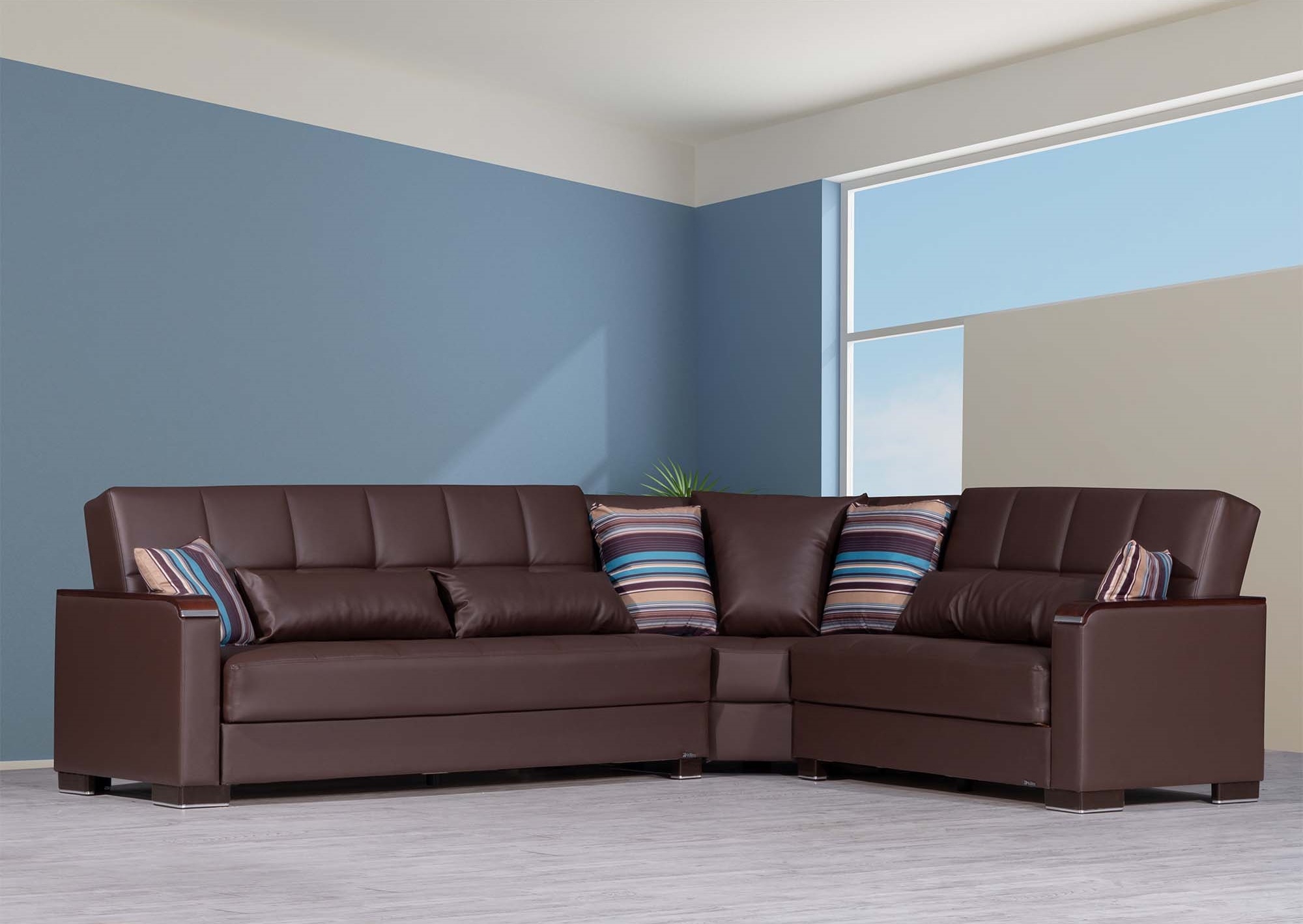 Armada X PU Convertible L-Shaped Sectional