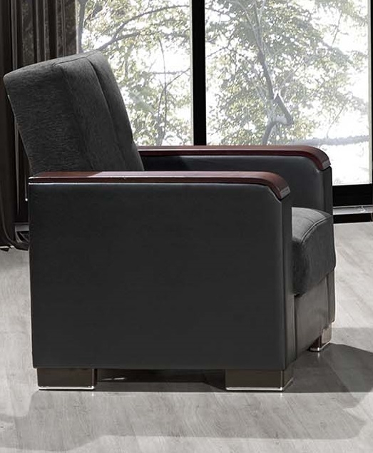 Armada X Fabric/PU Convertible Sleeping Arm Chair