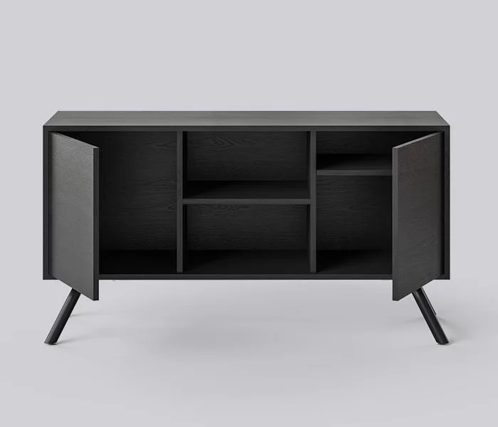 Arqus Cabinet w/2 Push to Open System Doors, 1 Fixed Shelf & 1 Height-Adjustable Shelf Inside