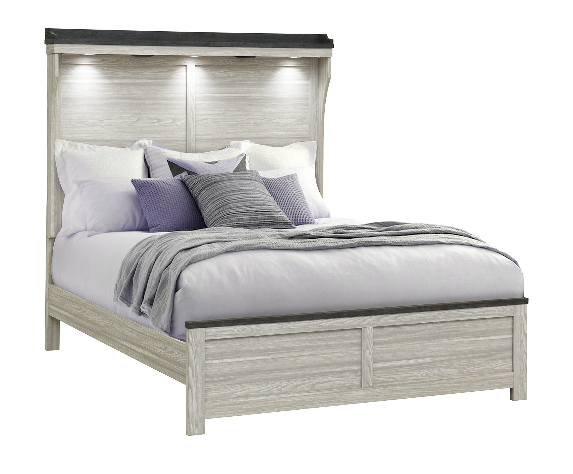 Ashley Panel Bed with LED