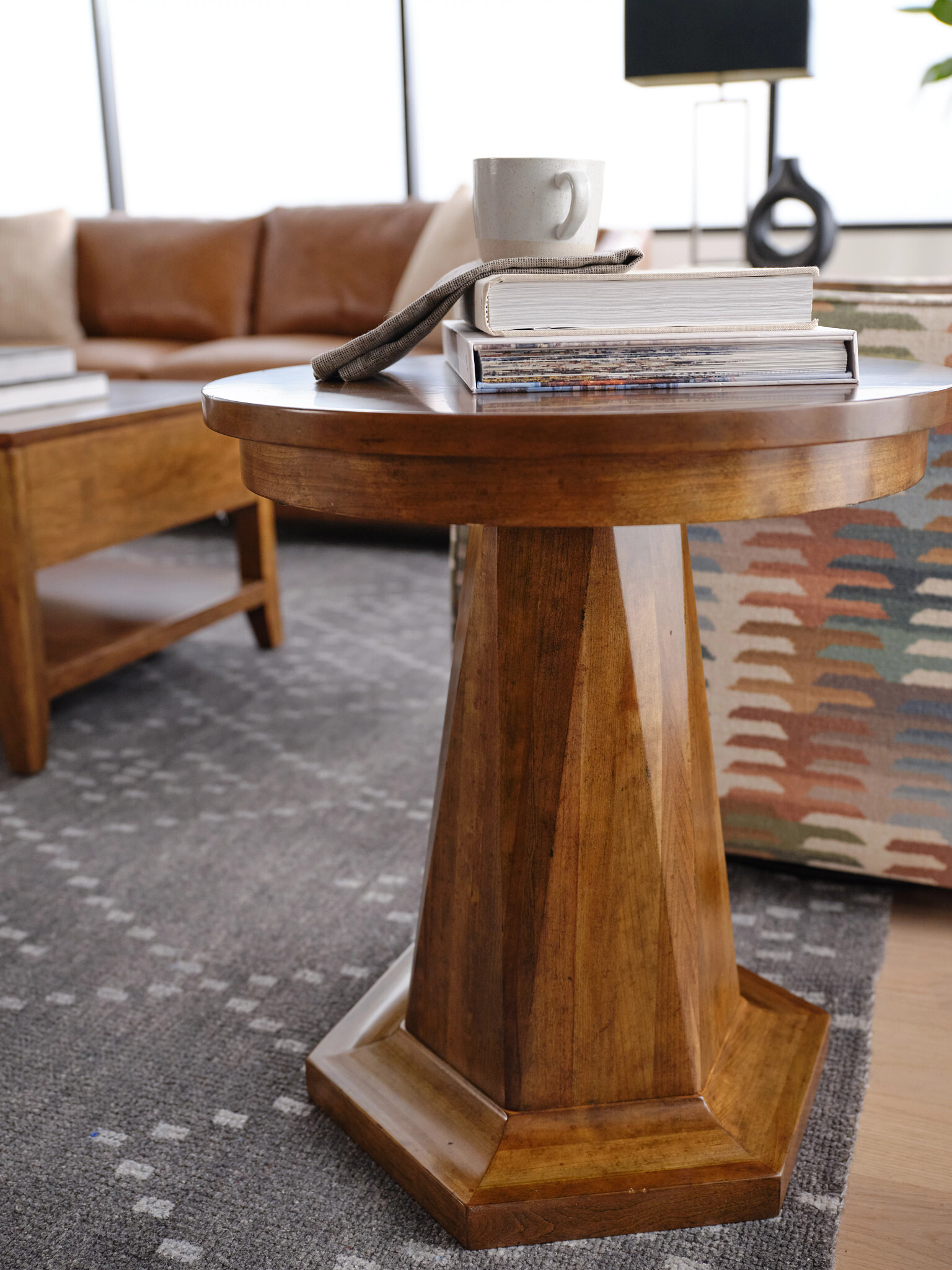 Aspire Profile Rectangular Wood Coffee Table Set