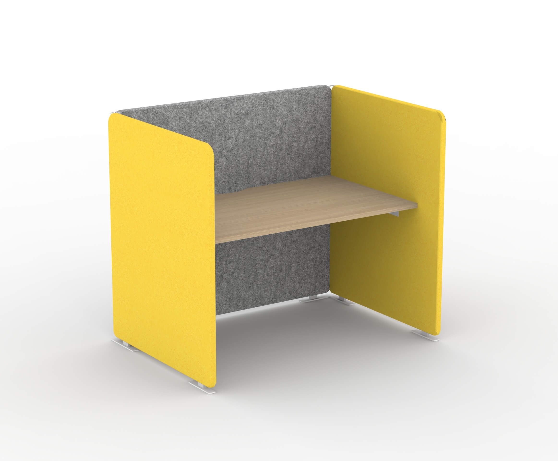 My Space Desk w/Acoustic Screens for 1 Person