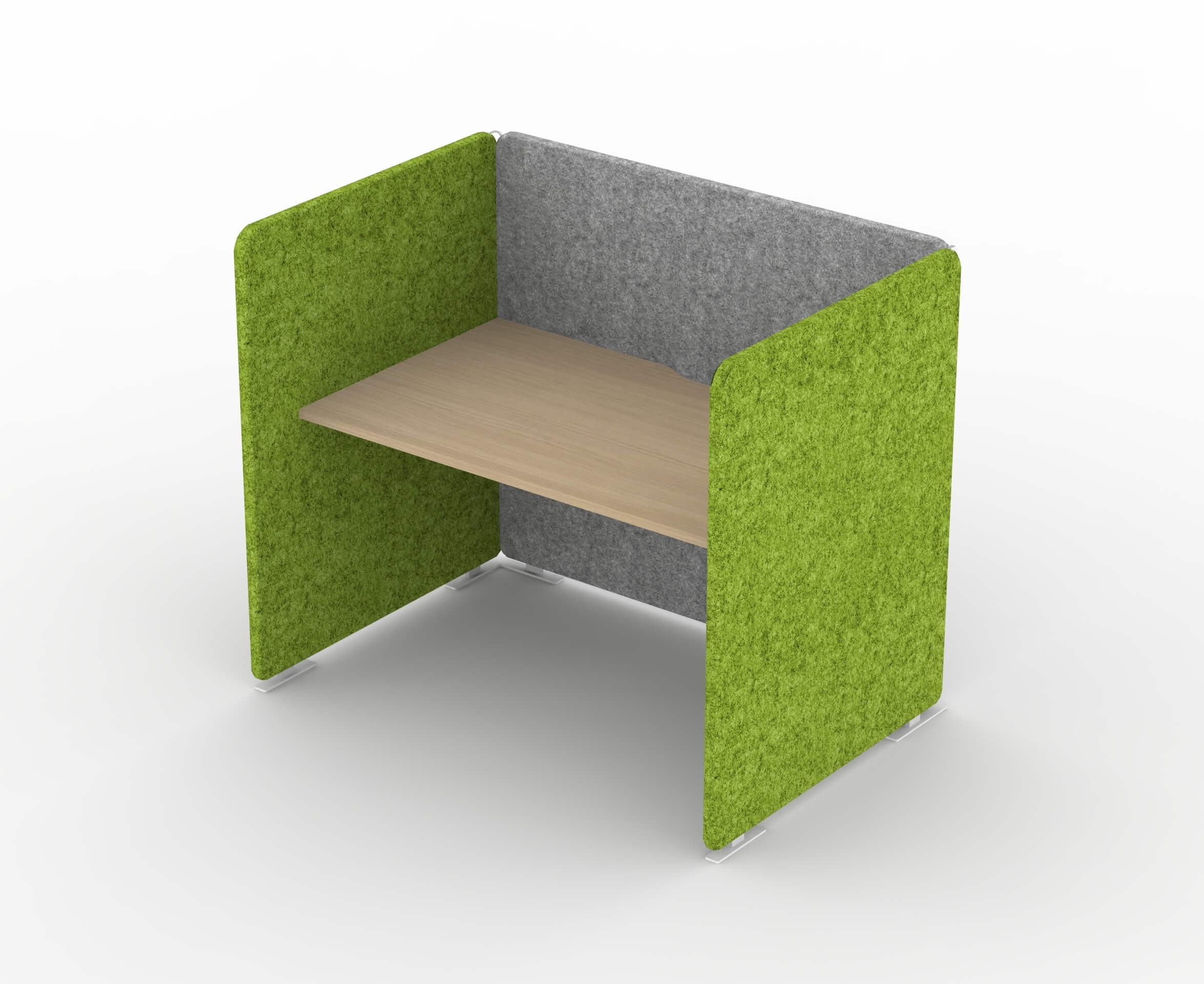 My Space Desk w/Acoustic Screens for 1 Person