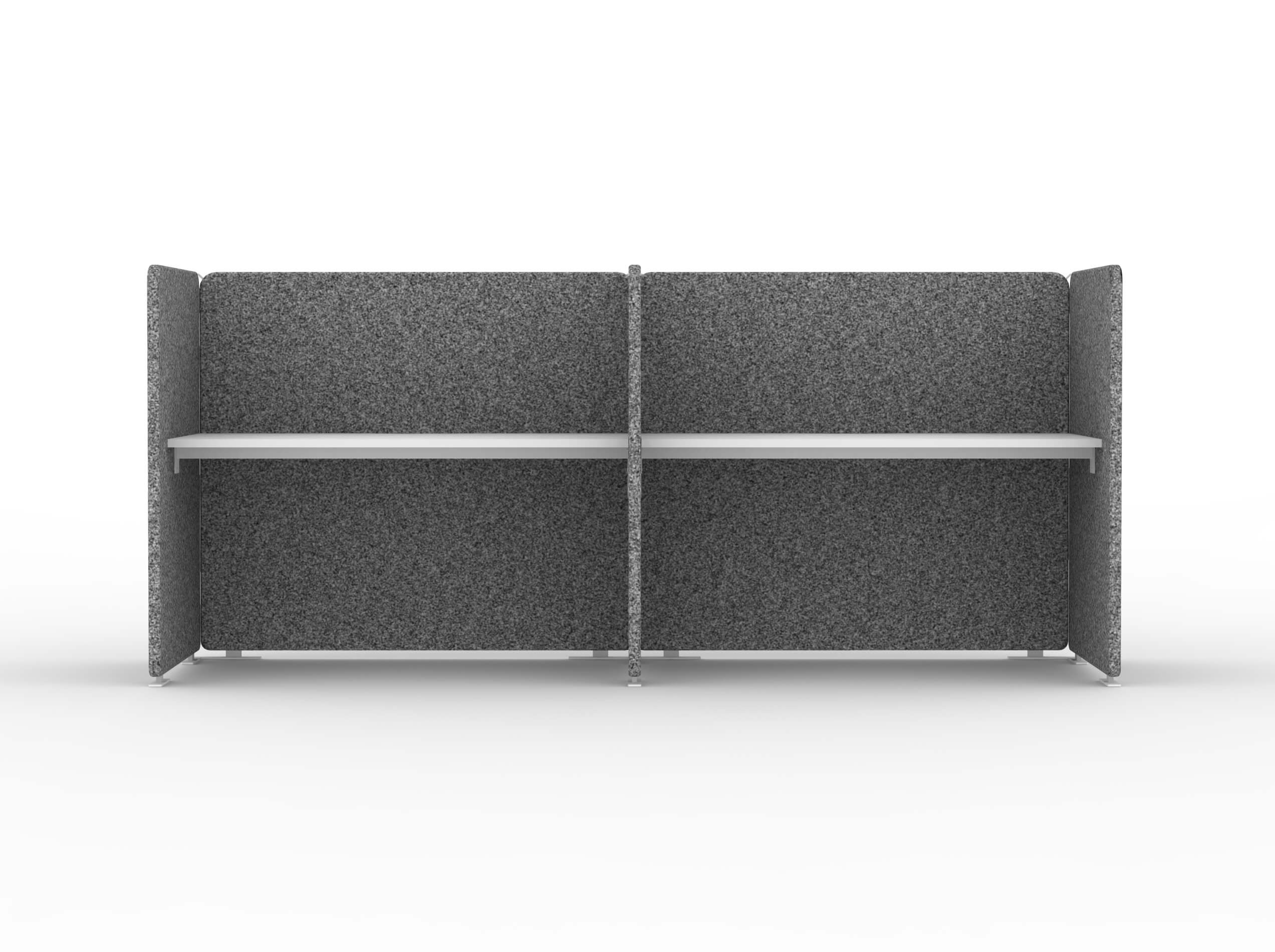 My Space Desk w/Acoustic Screens for 2 Persons, Composition 3