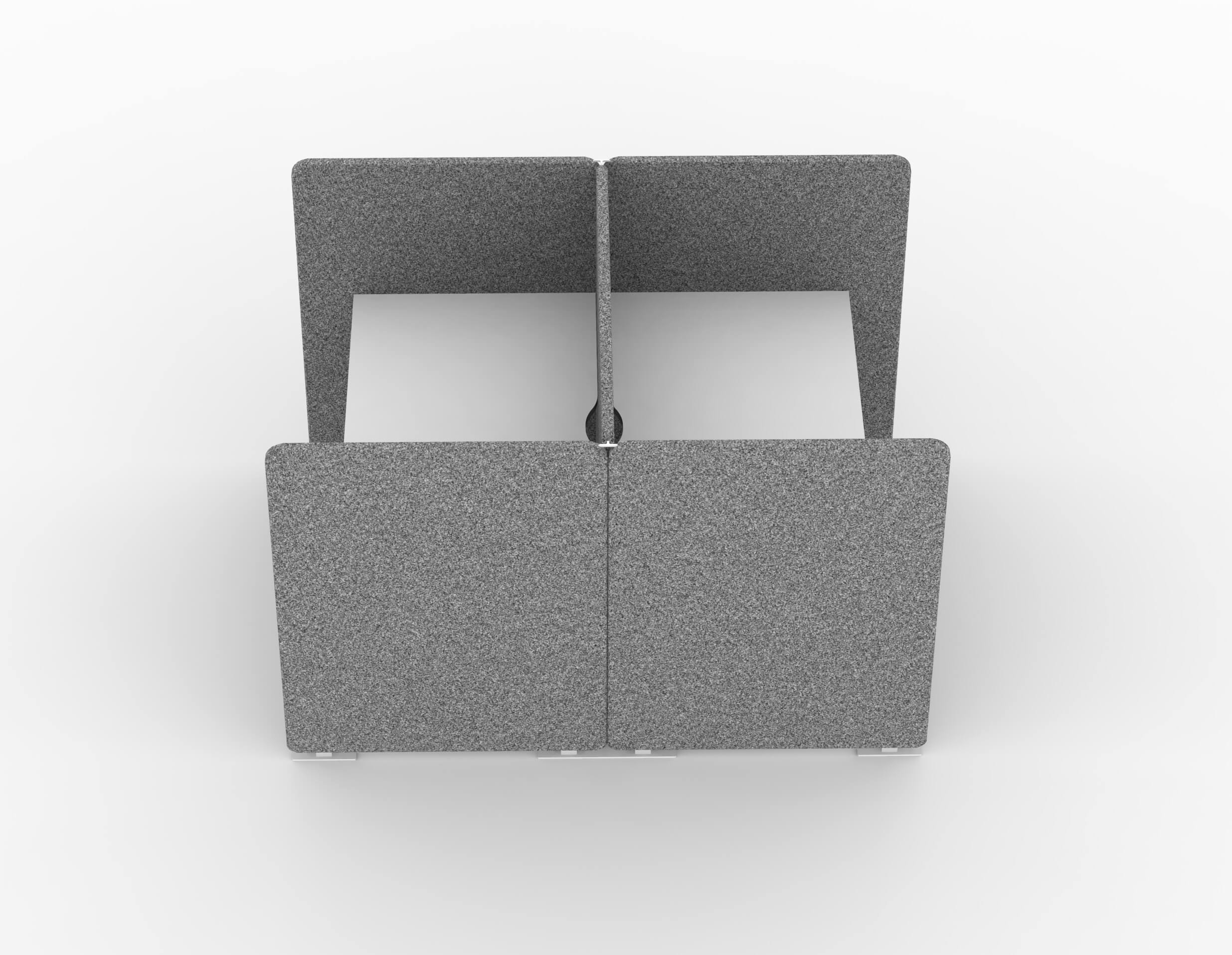 My Space Desk w/Acoustic Screens for 2 Persons, Composition 1