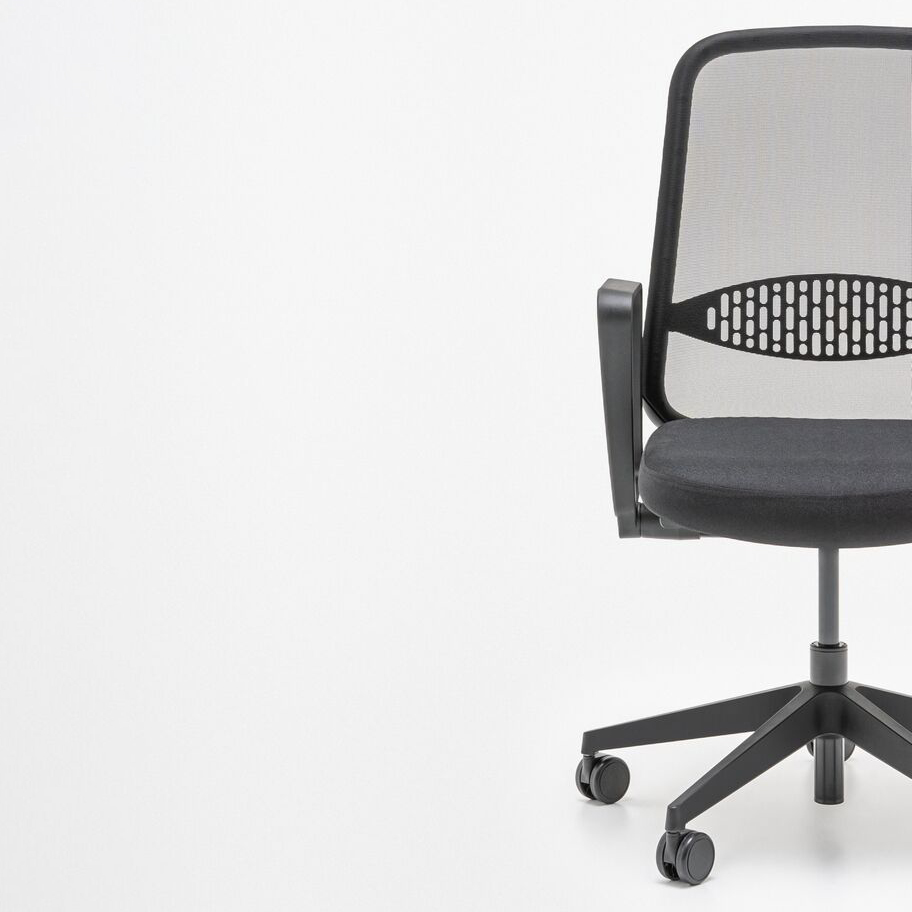 MDD Astro Black Chair Arm With Black Metal Frame