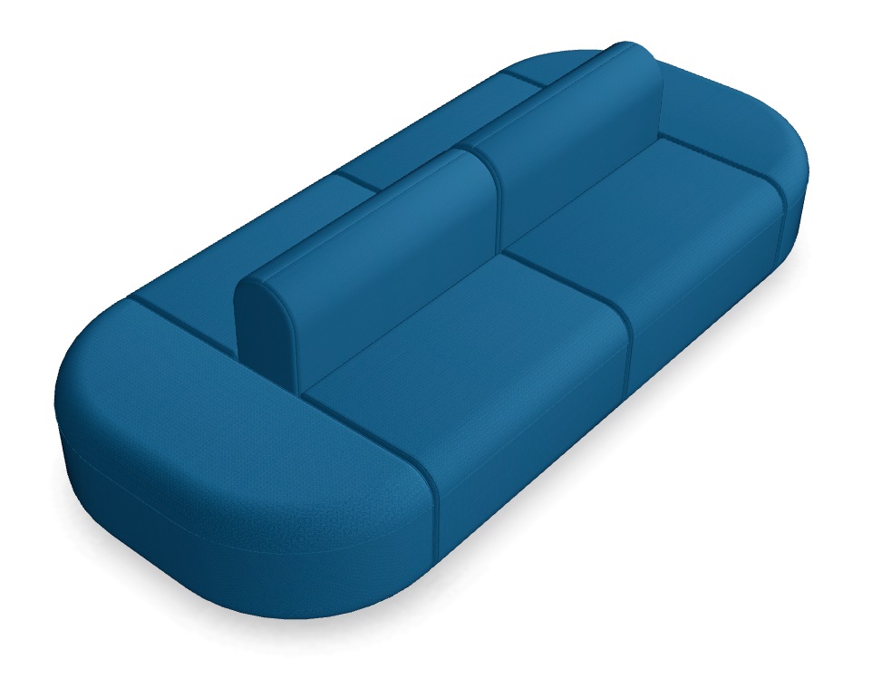 Artiko 111.8-inch Straight Office Lounge Double Sofa