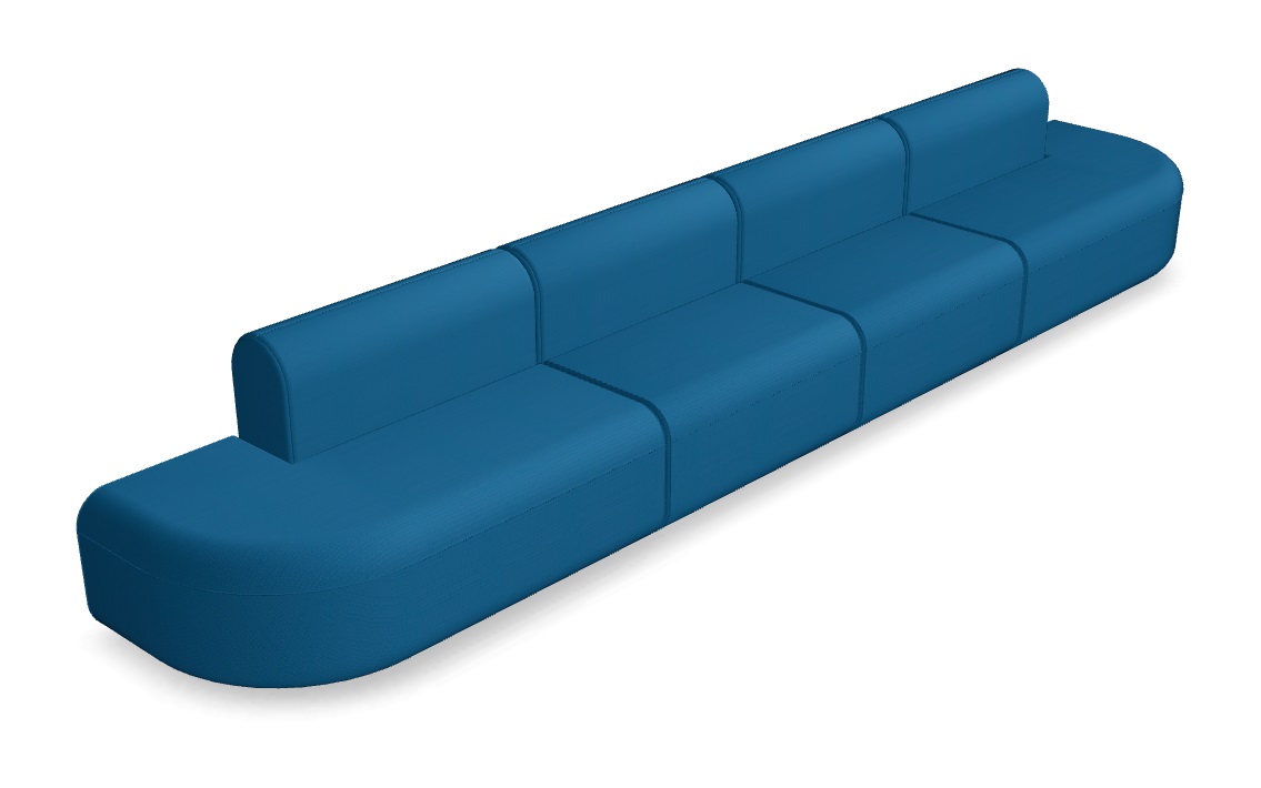Artiko 182.6" Straight Office Lounge Sofa