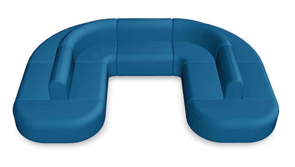 Artiko U-Shaped Office Lounge Double Sofa