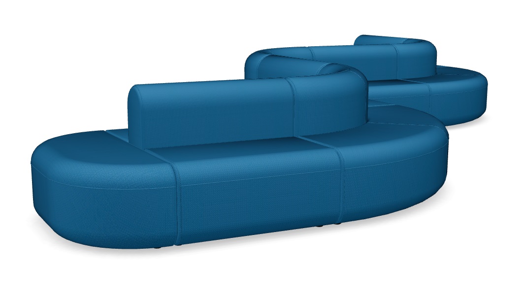 Artiko Wavy Office Lounge Double Sofa