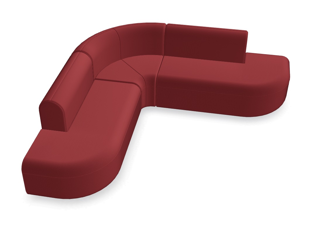 Artiko 90.9-inch Corner Office Lounge Sofa