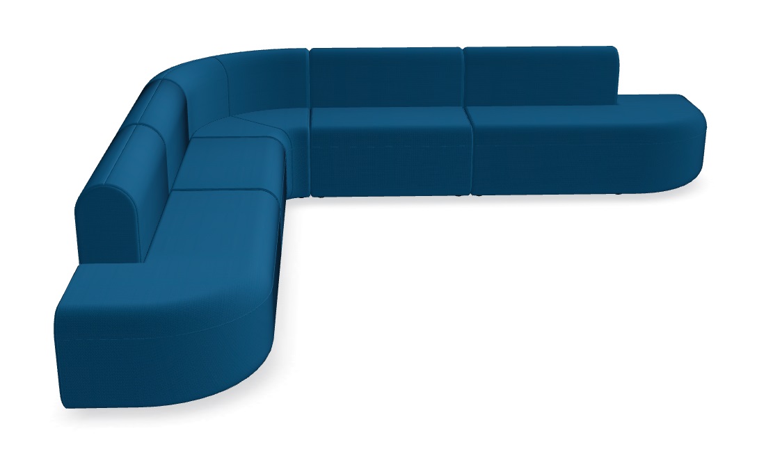 Artiko 126.3" x 126.3" Corner Office Lounge Sofa