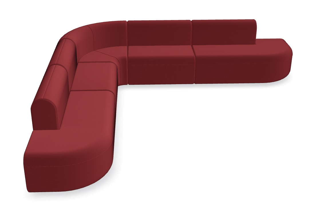 Artiko 126.3" x 126.3" Corner Office Lounge Sofa