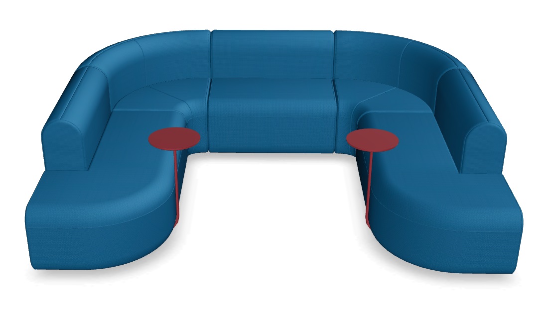 Artiko 106.3" U-Shaped Office Lounge Sofa