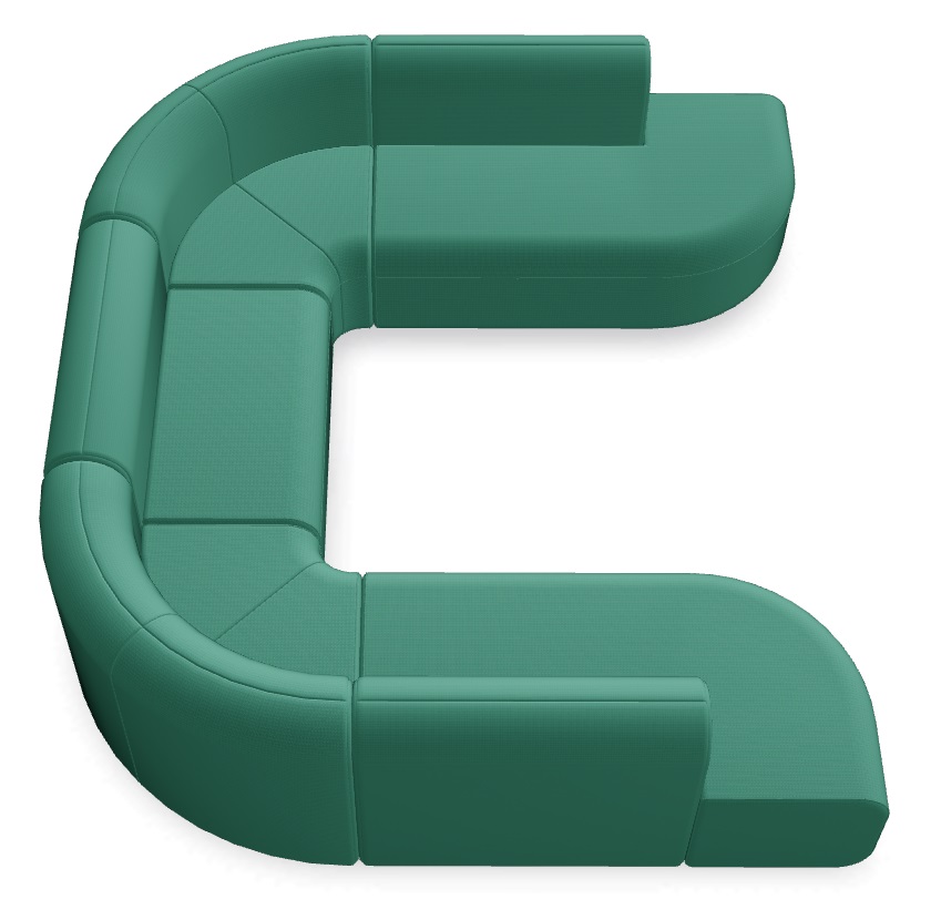 Artiko 106.3" U-Shaped Office Lounge Sofa