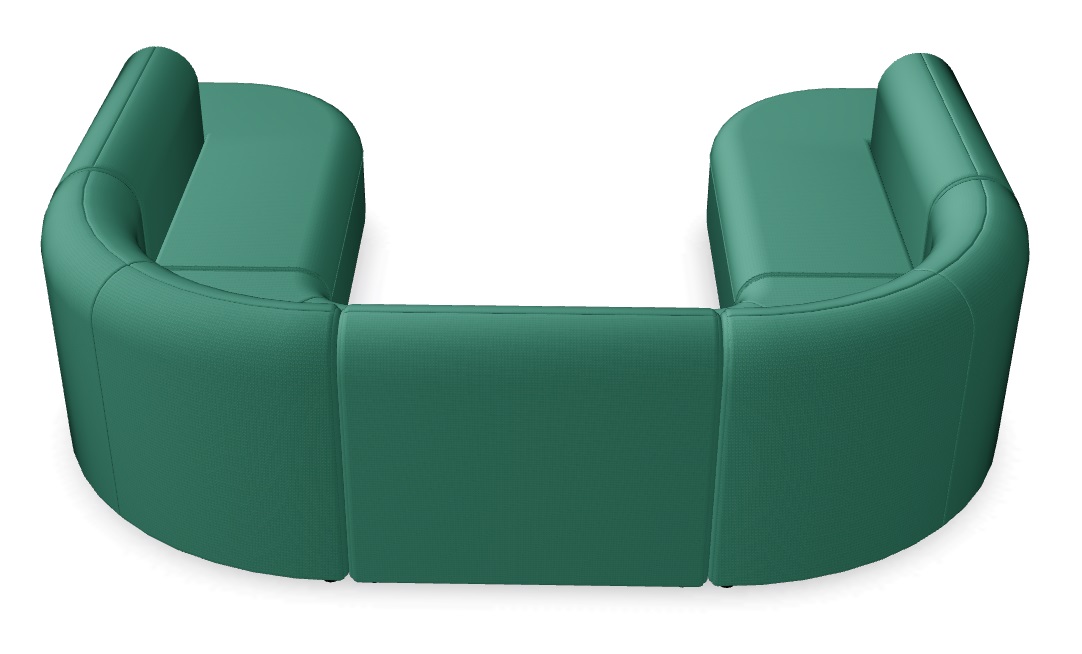 Artiko 106.3" U-Shaped Office Lounge Sofa