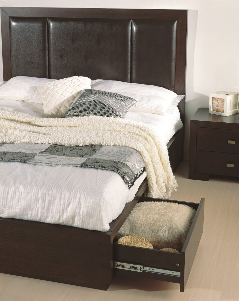 Atlas Storage Full PU/Wood/Veneer Bed