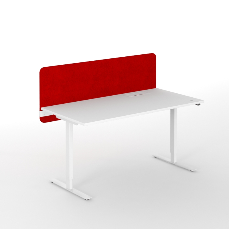 Top 530 47.2" Fabric Acoustic Desk Screen (w/Fittings) for Easy/T-Easy/One/One H Desk