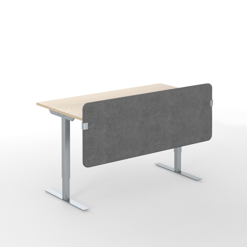 Top 530 55.1" Fabric Acoustic Desk Screen (w/Fittings) for Easy/T-Easy/One/One H Desk