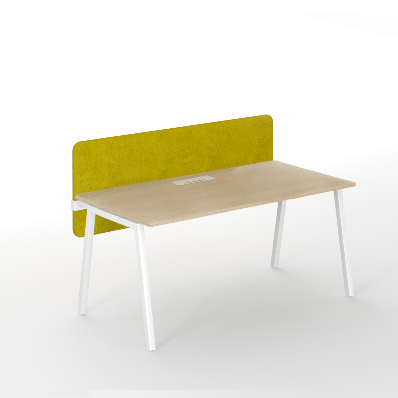 Top 530 55.1" Fabric Acoustic Desk Screen (w/Fittings) for Easy/T-Easy/One/One H Desk