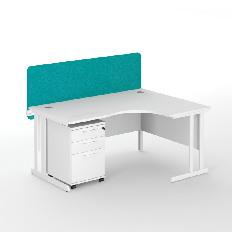 Top 530 47.2" Fabric Acoustic Desk Screen (w/Fittings) for Easy/T-Easy/One/One H Desk