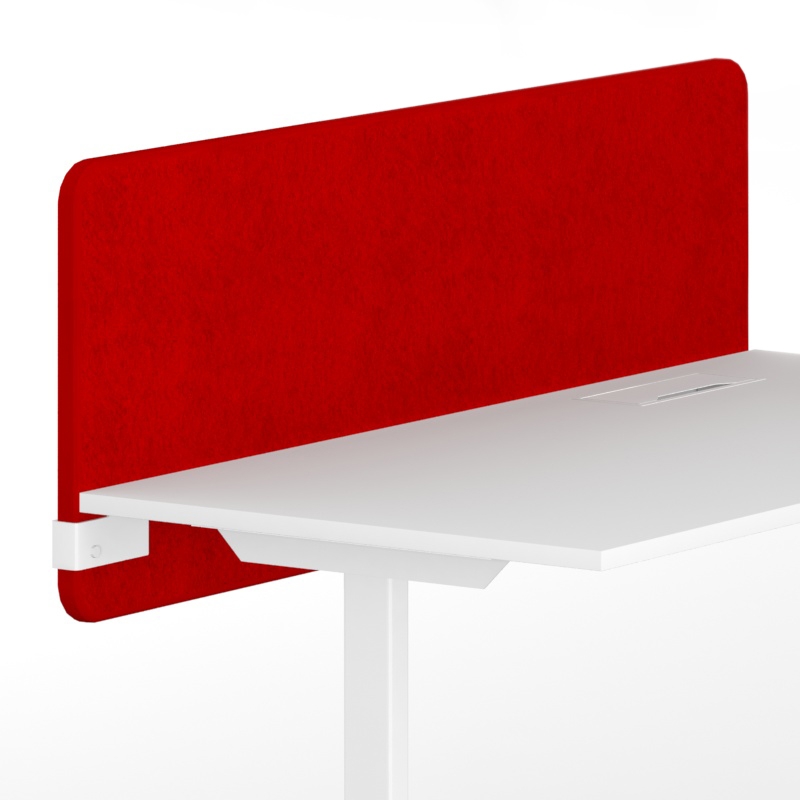 Top 530 70.8" Fabric Acoustic Desk Screen (w/Fittings) for Easy/T-Easy/One/One H Desk