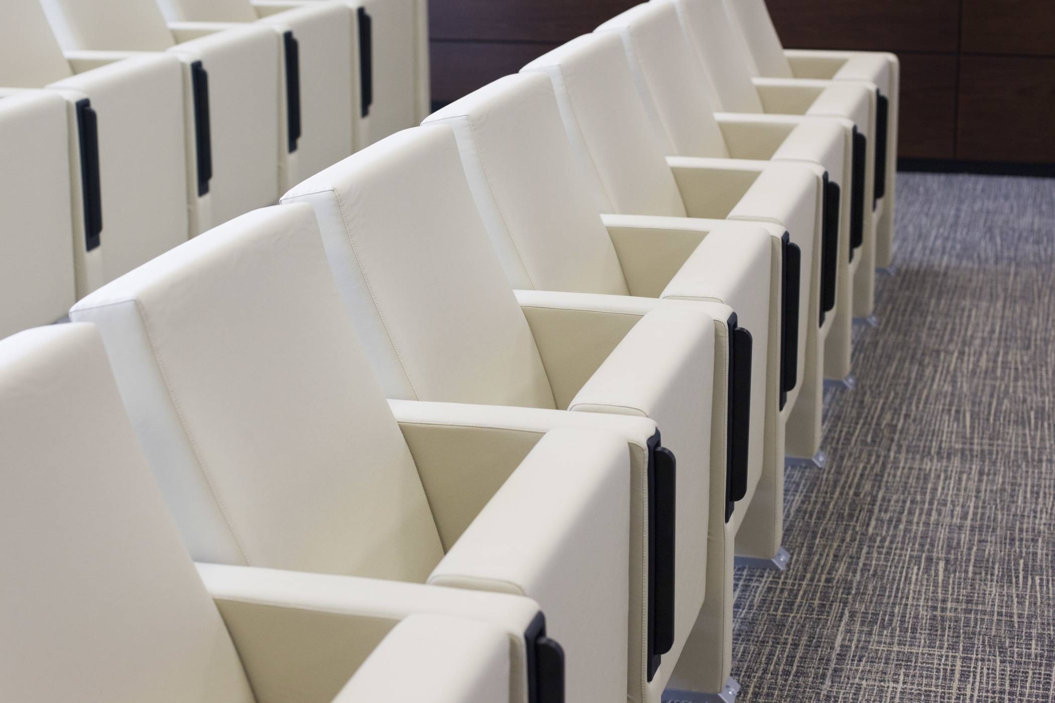 Audit 10 Side Feet chairs Rows by Actiu