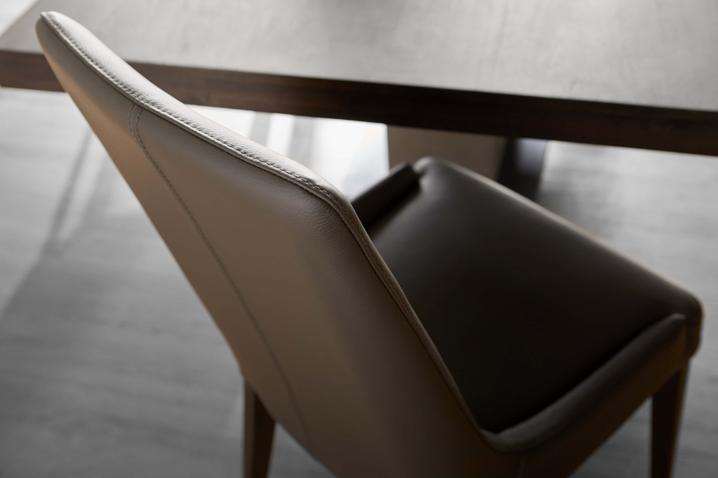 Aurora Top Grain Leather Dining Chair