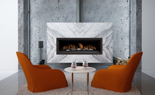 AUSTIN 65" Natural Gas Direct Vent Linear Fireplace
