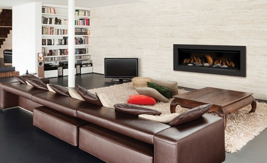 AUSTIN 65" Liquid Propane Direct Vent Linear Fireplace