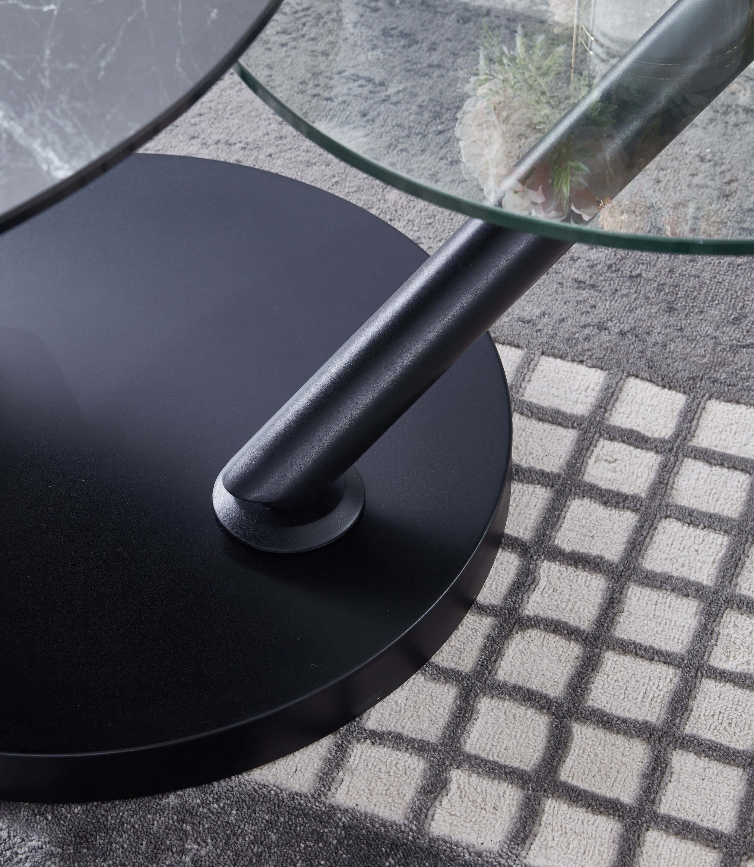 Austin Modern Ceramic/Glass Coffee Table