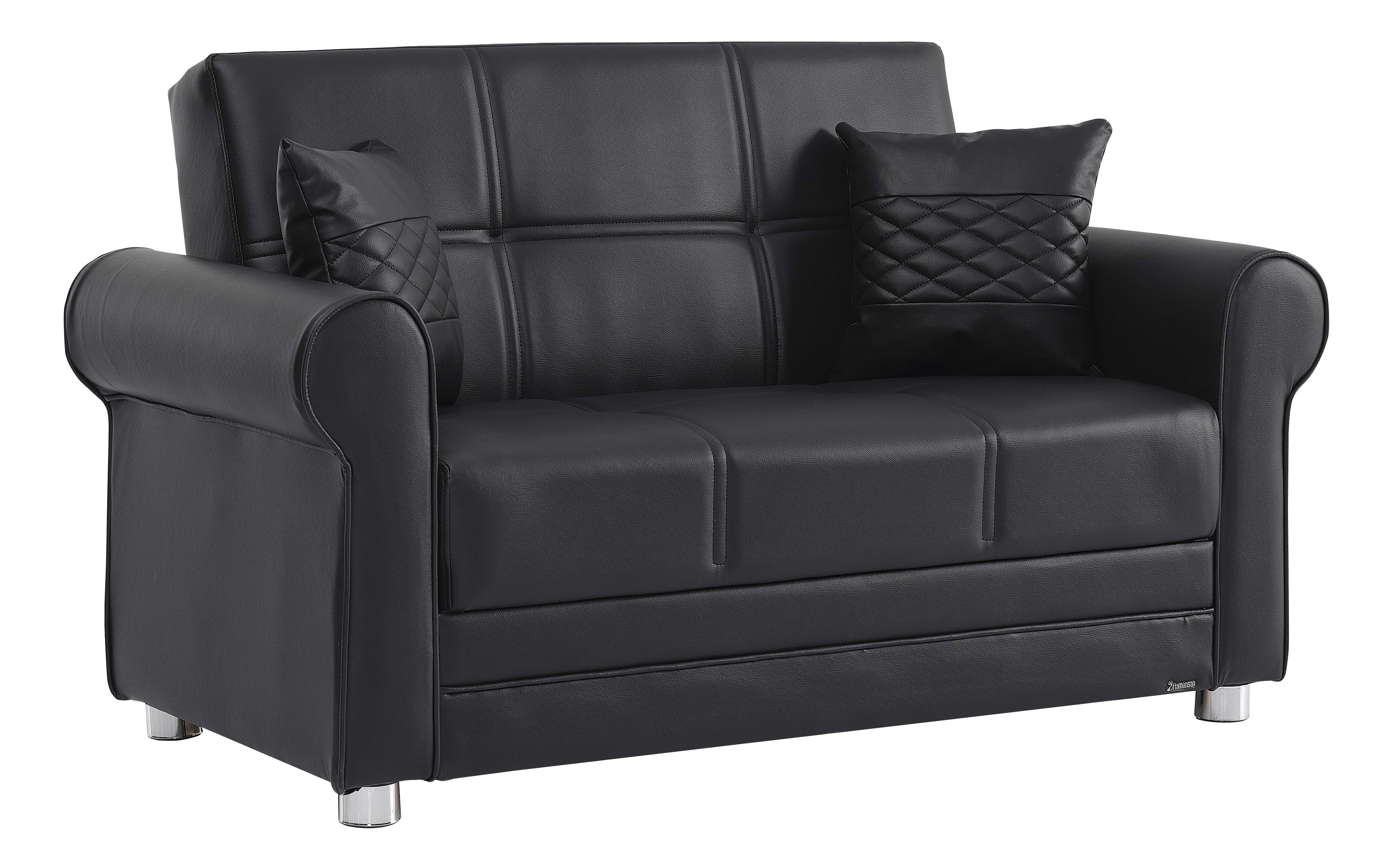 Avalon New Leatherette Convertible Living Set