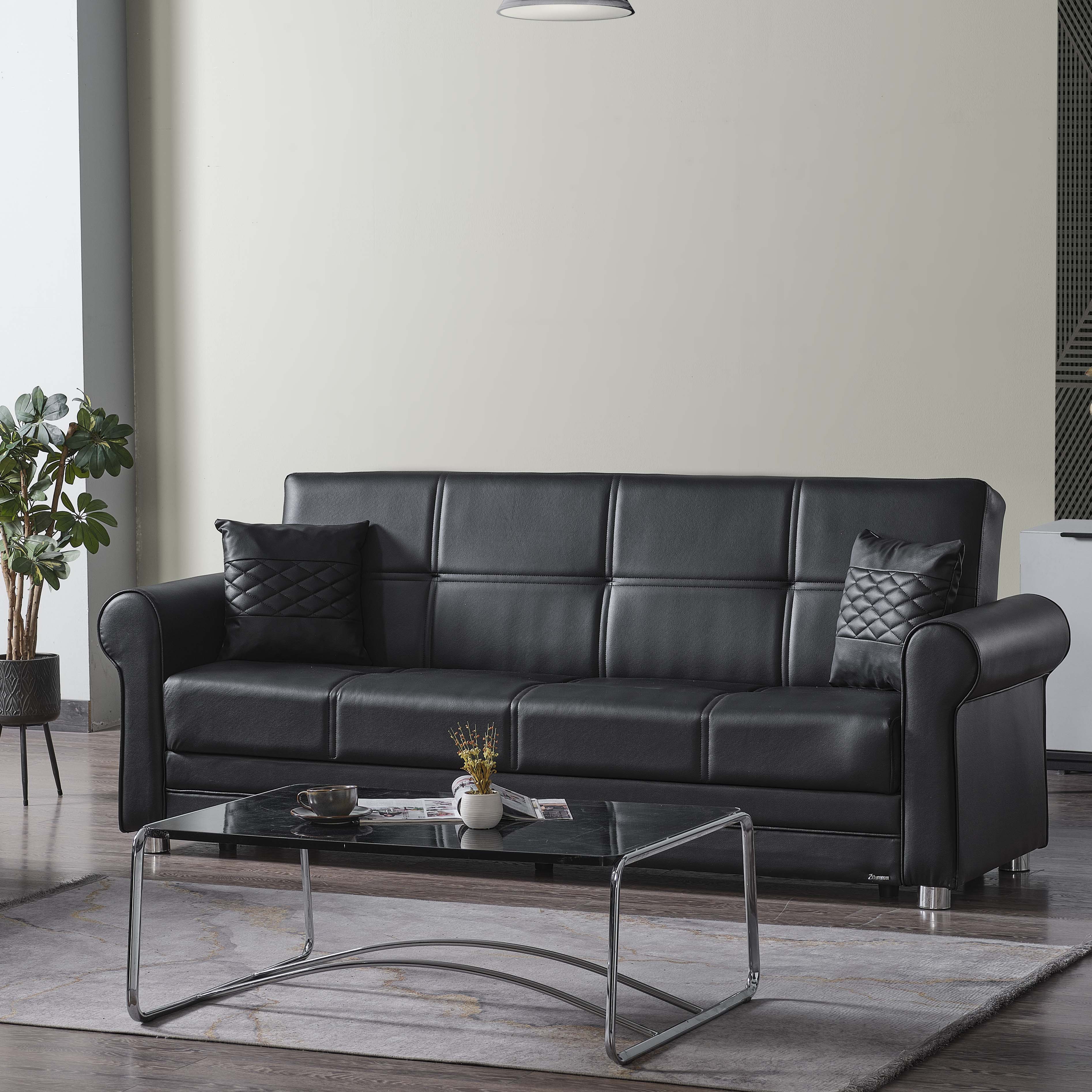 Avalon New Leatherette Convertible Sofabed