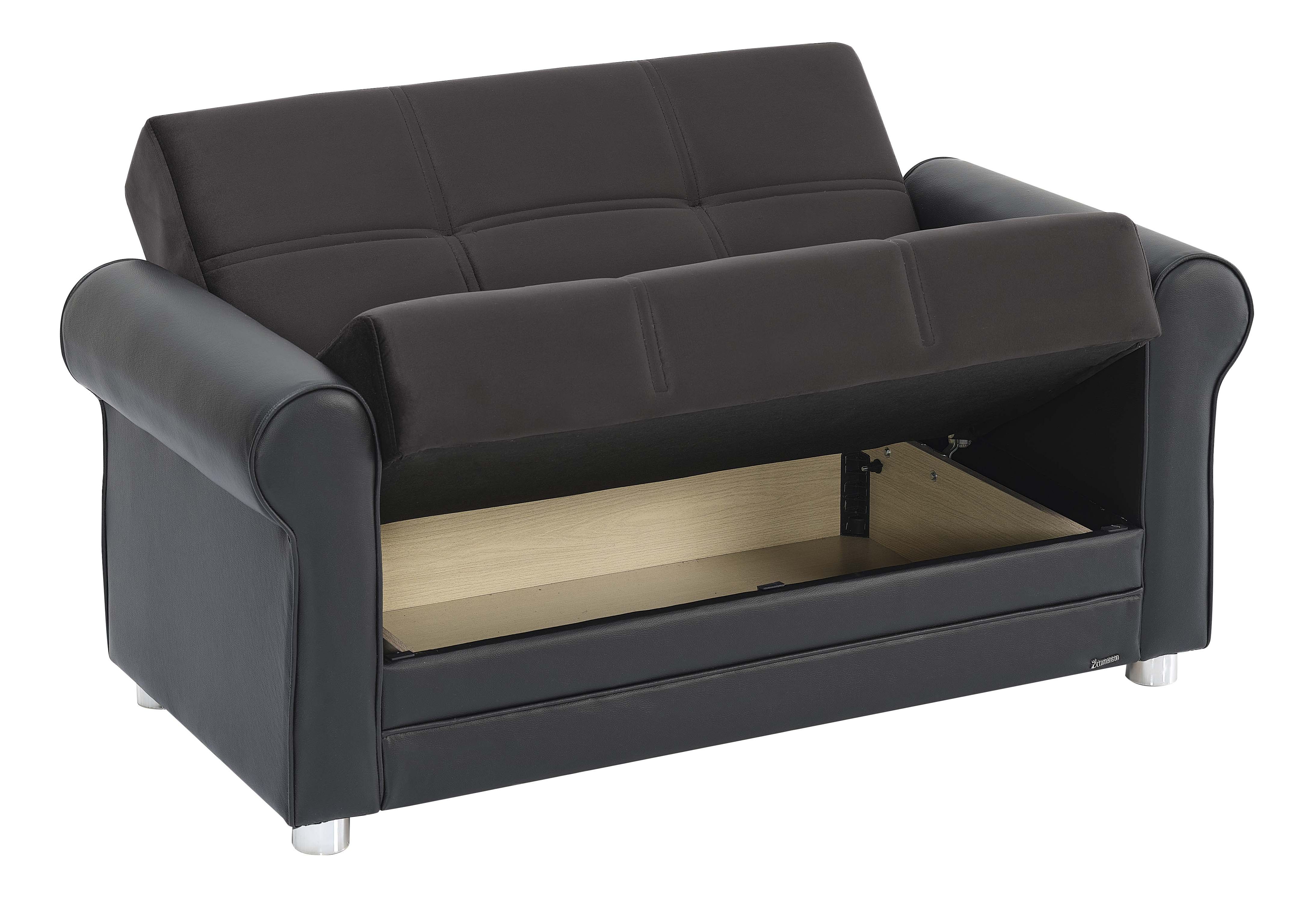 Avalon New Fabric/Leatherette Convertible Living Set