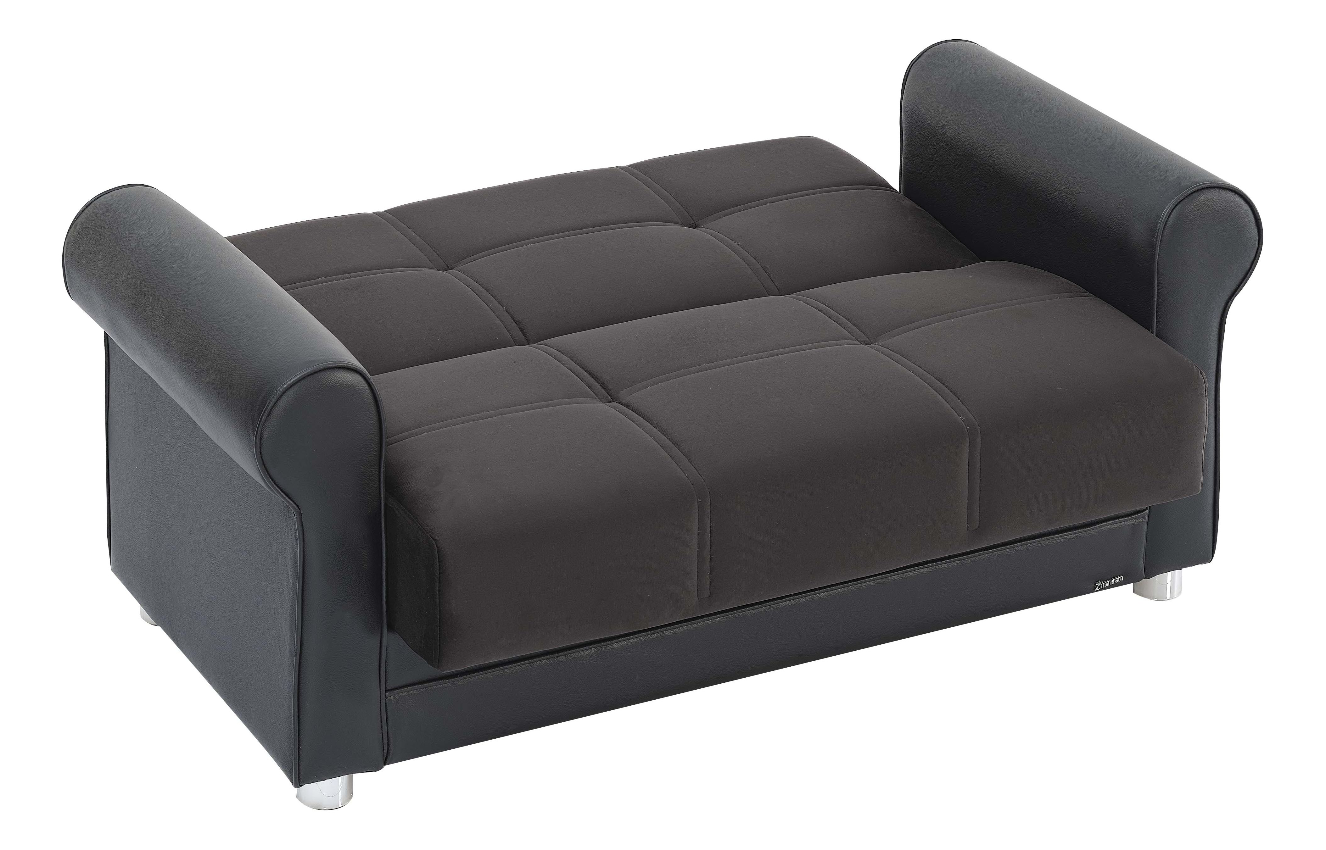 Avalon New Fabric/Leatherette Convertible Loveseat